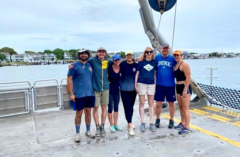Hunt Lab members aboard R/V Shearwater